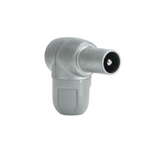 Conector CEI Ø 9,5mm Macho Acodado Blindado Televes