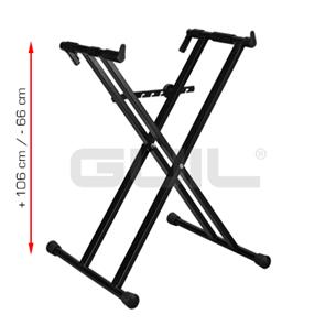 Soporte para teclado tipo doble X ST113
