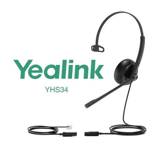 Auricular+Micro RJ9 Yealink YHS34 (QD) Auricular+Micro RJ9 Yealink YHS34 (QD)