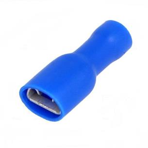 Terminal faston hembra aislado azul 6,3mm
