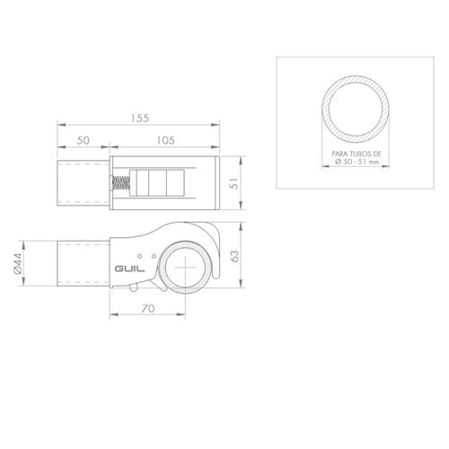 Abrazadera-Garra de anclaje rapido ABZ01