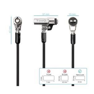 Cable de seguridad PC Nano 1.5m con llave