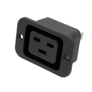 Base conexion hembra IEC C19 3 polos recto 16A