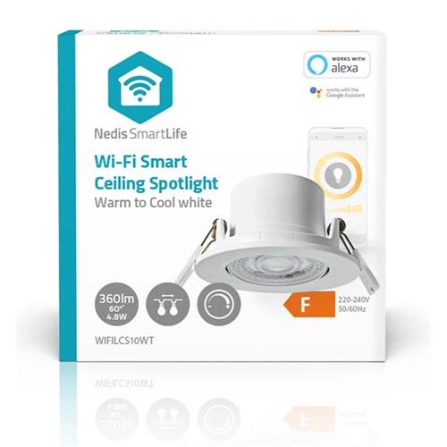 Nedis Lampara techo Smart Wifi Alexa Google