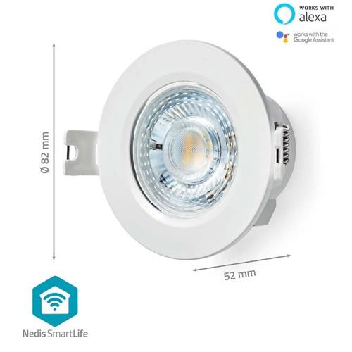 Nedis Lampara techo Smart Wifi Alexa Google