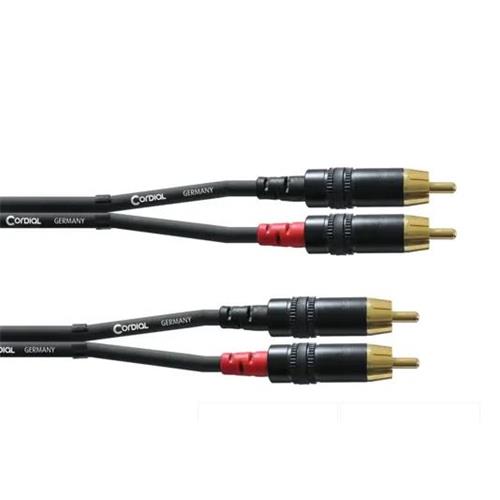 Cable 2 x RCA - 2 x RCA Long. 1,5m CFU 1,5 CC