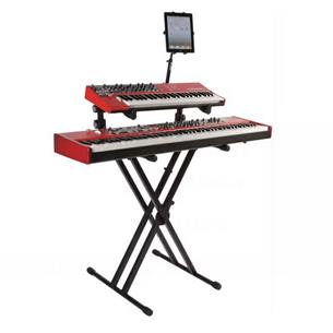 Soporte teclado formato "X" 2 niveles doble perfil QL642 2