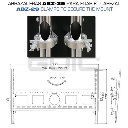Soporte TV/monitor movil plasma/LCD/TFT PTR-08