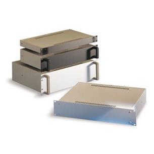 Caja rack 19" 3U x 360mm serie 180 plata