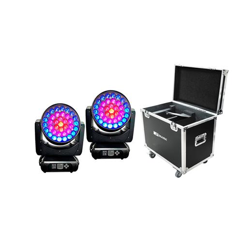 Pack cabeza movil wash 2x SIDIUS ZOOM 555 + flightcase Pack cabeza movil wash 2x SIDIUS ZOOM 555 + flightcase