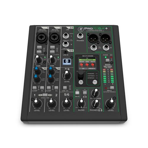 Mesa de mezclas con interfaz de audio USB-C PRO FX 6V3+
