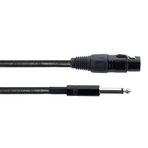 Cable XLR hembre - Jack 6,3 mm mono Long. 5m EM 5 FP