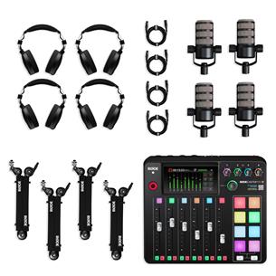 Pack de podcasting para cuatro personas PACKRODE003