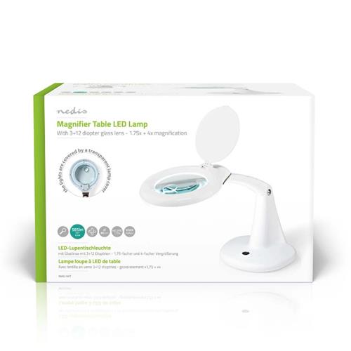 Lampara fluorecente+lupa Nedis sobremesa