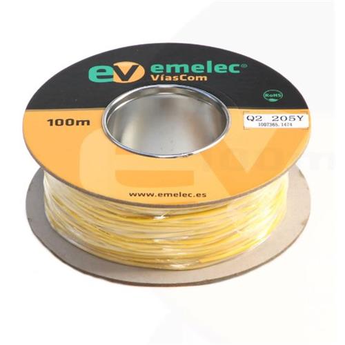 Cable flexible para tester 1 x 0.50 amarillo