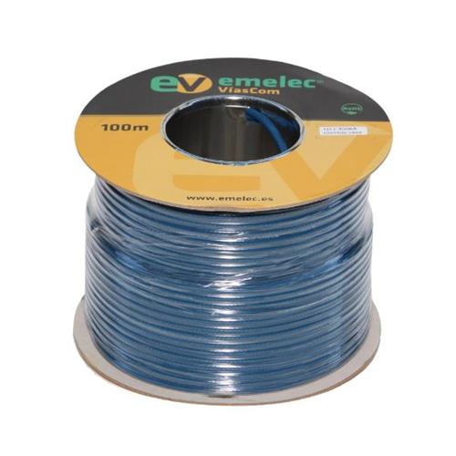 Cable video coaxial digital 75 ohm 0,80/3,75 azul Q11 3006A