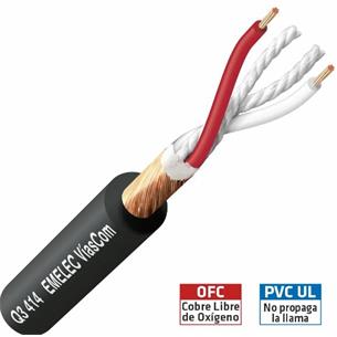 Cable audio balanceado 1 X 2 X 0,22mm Q3 414 2