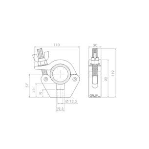 Abrazadera para tubos de Ø 45-52 mm ABZ-29 2