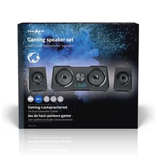 Altavoces amplificados Gaming 2.1 48W Nedis Led