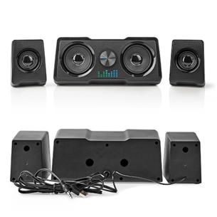 Altavoces amplificados Gaming 2.1 48W Nedis Led 2
