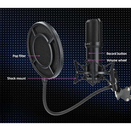 Micro Streaming USB+Flexo+A.Pop Nedis 410BK