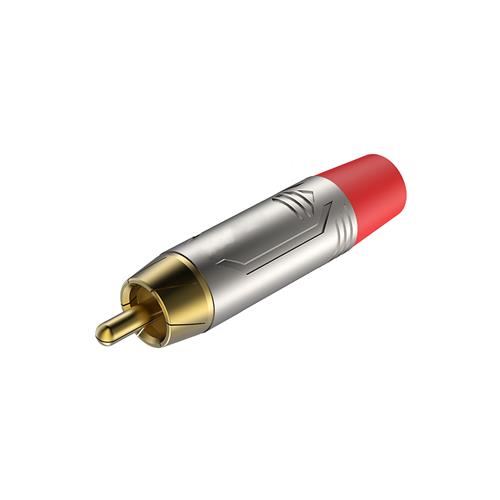 Conector RCA macho aereo rojo metal MCA 126 MKII