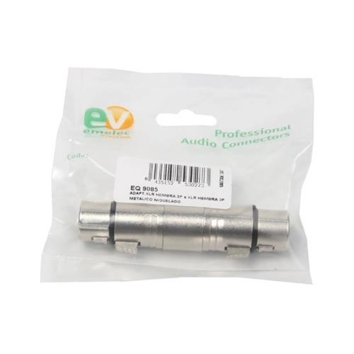 Adaptador XLR Hembra 3 Pins a XLR Hembra 3 Pins EQ9085 Adaptador XLR Hembra 3 Pins a XLR Hembra 3 Pins EQ9085