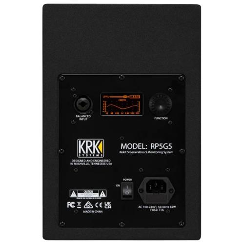 Monitor KRK Rokit RP-5 G5 activo 2 vias color negro (1 unidad)