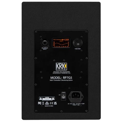 Monitor KRK Rokit RP-7 G5 activo 2 vias color negro (1 unidad)