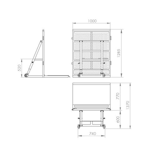 Barrera antiavalanchas de aluminio con peldaño de seguridad ATV-07