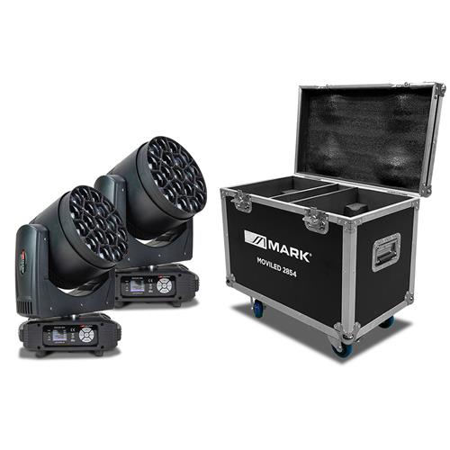 Pack cabeza movil 2x MOVILED 2854 + Flightcase Pack cabeza movil 2x MOVILED 2854 + Flightcase