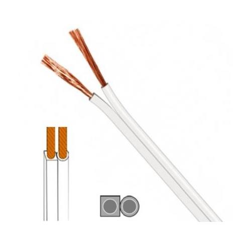 Cable altavoz paralelo blanco 2 x 0,50mm