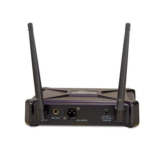 Sistema inalámbrico UHF. Receptor y petaca con micro de solapa MU 250 + LV 250