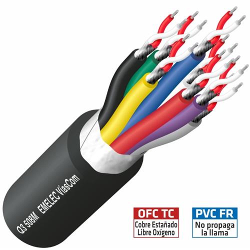 Manguera multipar audio 8 pares Q3-508M