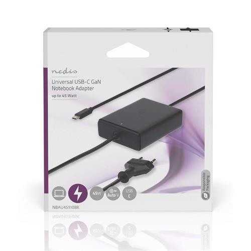 Cargador USB-C 45W 5-20V GaN