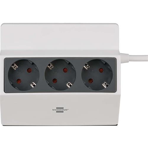 Regleta 3 tomas con abrazadera cable 3mts