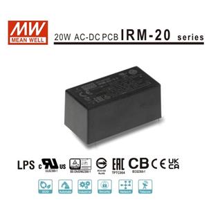 Mean Well Fuente encapsulada AC/DC 12V 1.8A IRM-20-12