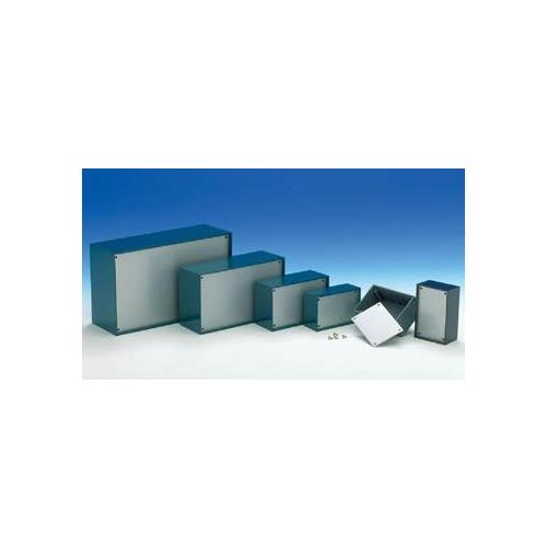 Caja de plastico azul 85x56x35.5mm tapa aluminio