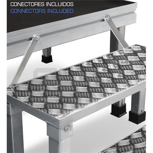 Escalera modular para escenarios de 600mm ECD20-40