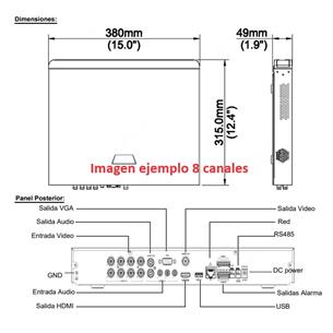 Grabador DVR-NVR 16 canales RG59 2