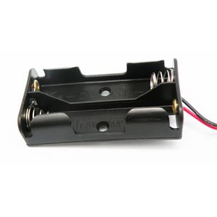 Portapilas para 2 x AA plano con cable de conexión