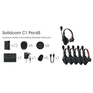 Sistema de intercomunicacion 6 auricuares cancelacion ruido Solidcom C1 PRO 6S 2