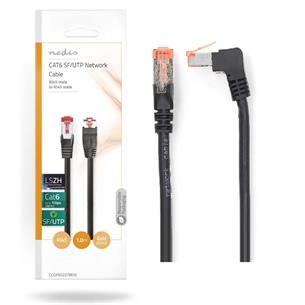 Cable latiguillo SF/UTP Cat.6 1m acodado