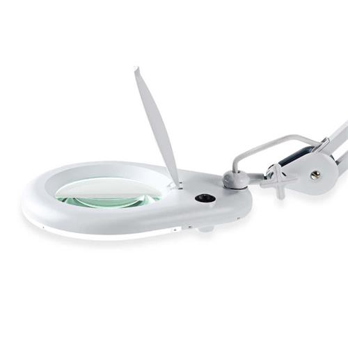 Lampara flexo con luz fluorescente 22W y lupa