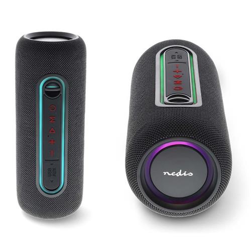 Altavoz portatil Bluetooth 4h 30W RGB Nedis