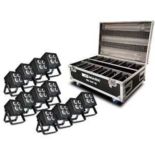 Pack focos bateria 12 x MKL BAT 48 + Flightcase
