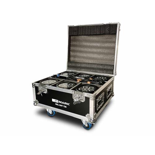 Pack focos bateria 6 x MKL BAT 726 + Flightcase