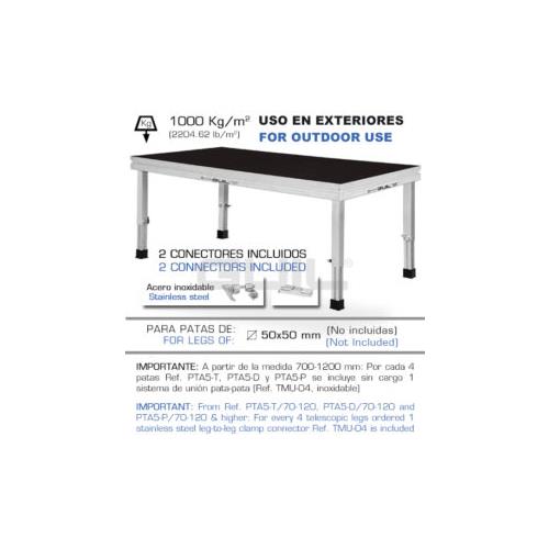 Tarima de 2x0,5m con madera abedul Wisa 21mm TM440/2x0,5