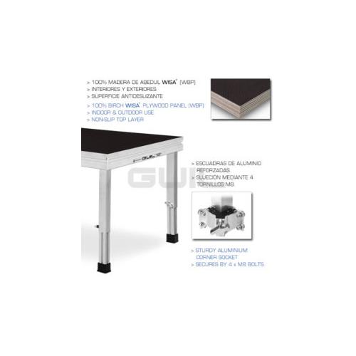 Tarima de 2x0,5m con madera abedul Wisa 21mm TM440/2x0,5