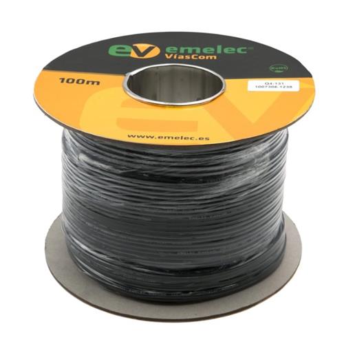 Cable audio paralelo 2×0,14 mm² Ø Exterior: 3,80 x 7,60 mm Q4-131 Cable audio paralelo 2×0,14 mm² Ø Exterior: 3,80 x 7,60 mm Q4-131